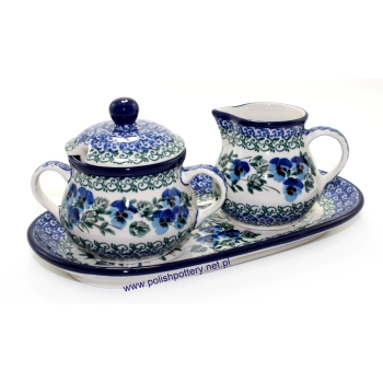 Cukiernica 0,2L+ mlecznik + tacka II Gatunek dek. 2273X Bratki